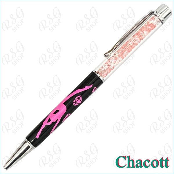 Chacott RG Beads Ball Point Pen col. Black-Pink Art. 92043
